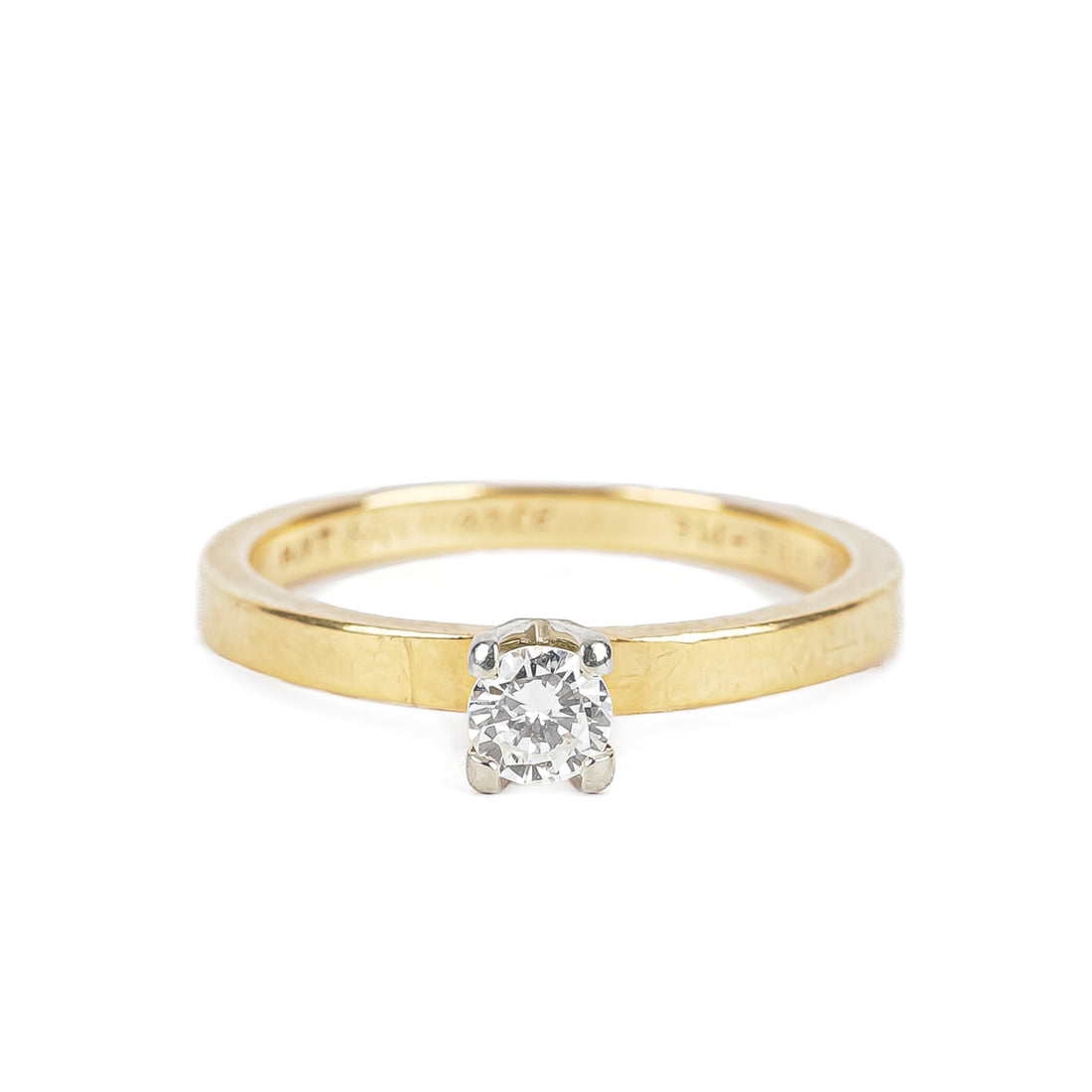 14K & 18K Yellow & White Gold Diamond Solitaire Ring