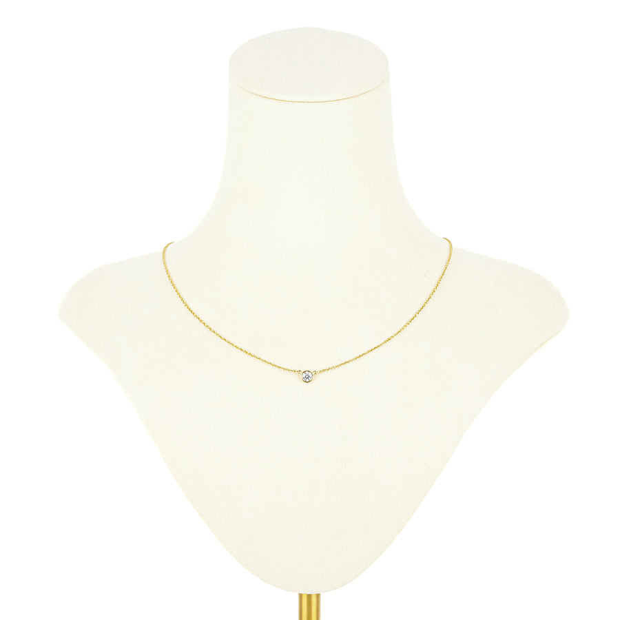 TIFFANY Elsa Peretti 18KYellow Gold Diamonds by the Yard Necklace