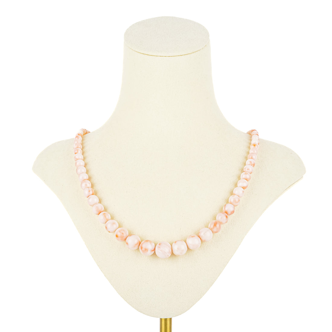 Graduated Coral Bead Necklace