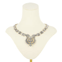 LOS BALLESTEROS Sterling Arrow Link Collar Necklace
