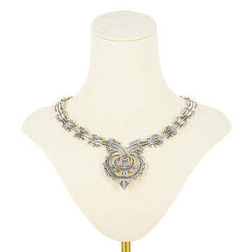 LOS BALLESTEROS Sterling Arrow Link Collar Necklace