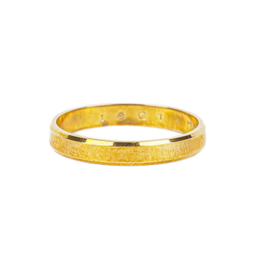 18K Yellow Gold Beveled Band Ring