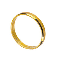18K Yellow Gold Beveled Band Ring
