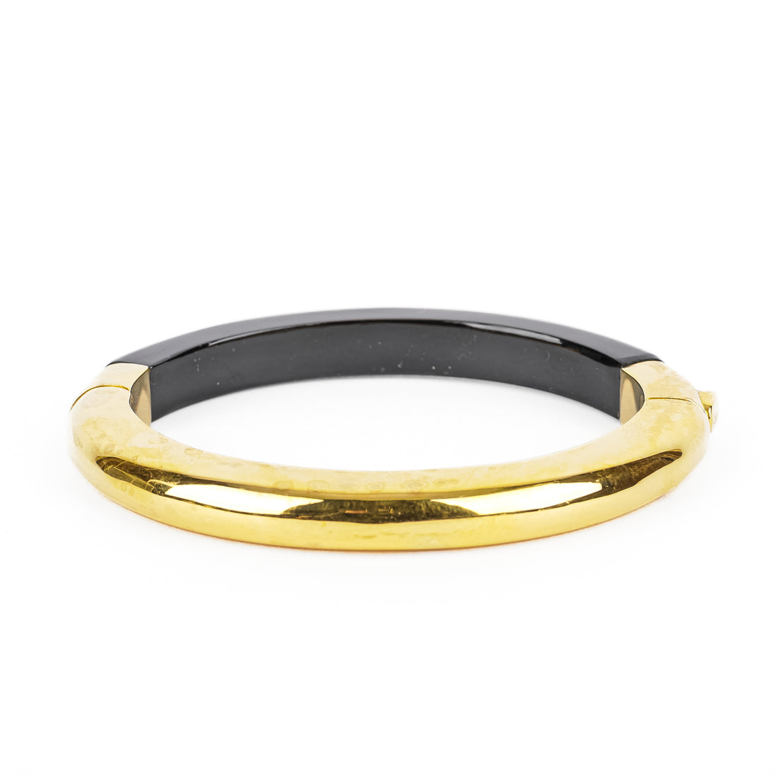 MONICA VINADER Kate Young 18K Vermeil Onyx Bangle