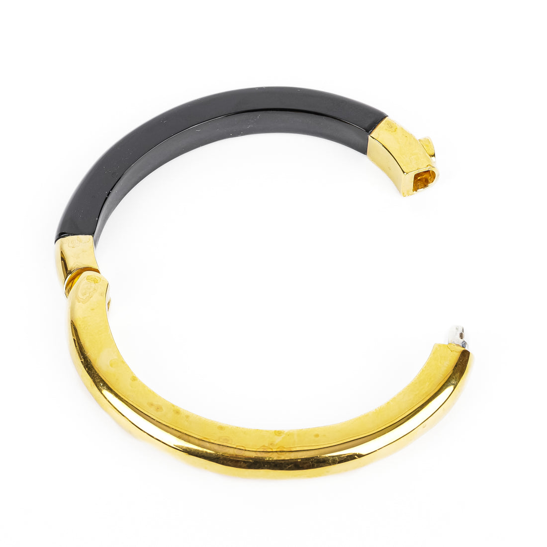 MONICA VINADER Kate Young 18K Vermeil Onyx Bangle