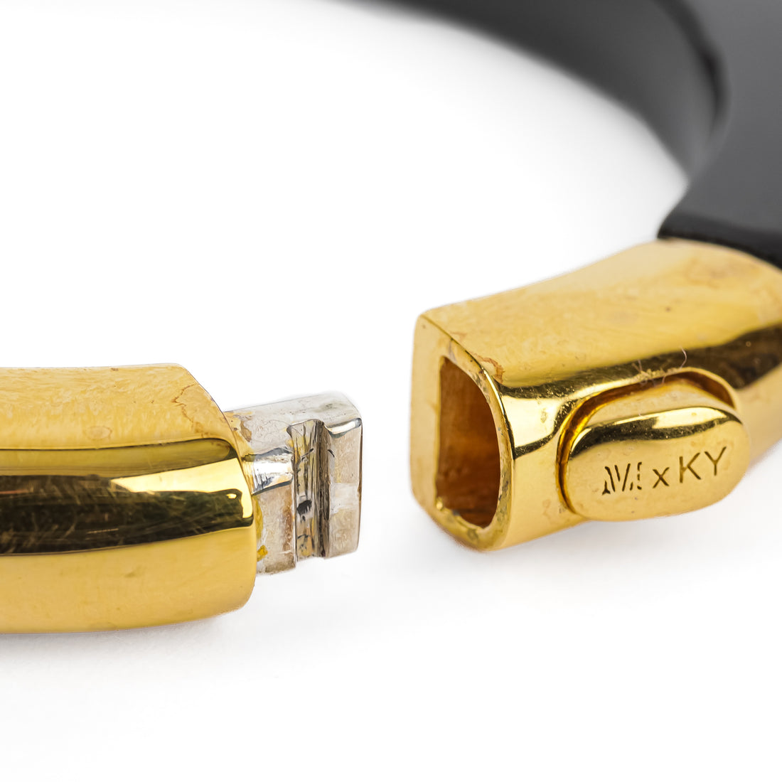 MONICA VINADER Kate Young 18K Vermeil Onyx Bangle