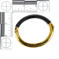 MONICA VINADER Kate Young 18K Vermeil Onyx Bangle