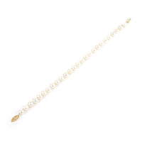 14K Yellow Gold Pearl Bracelet