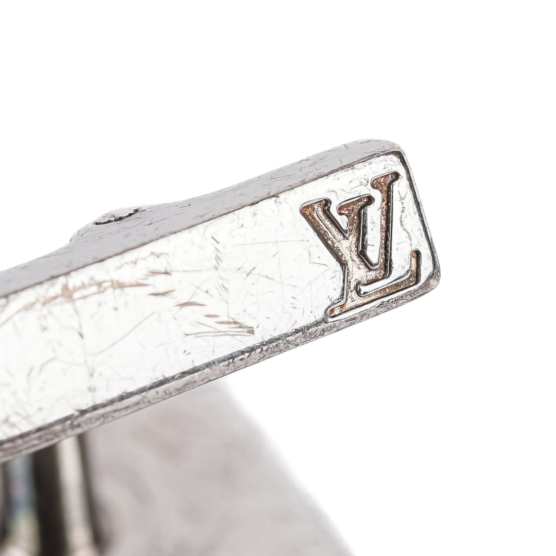 LOUIS VUITTON Sterling Blue Enamel Cufflinks