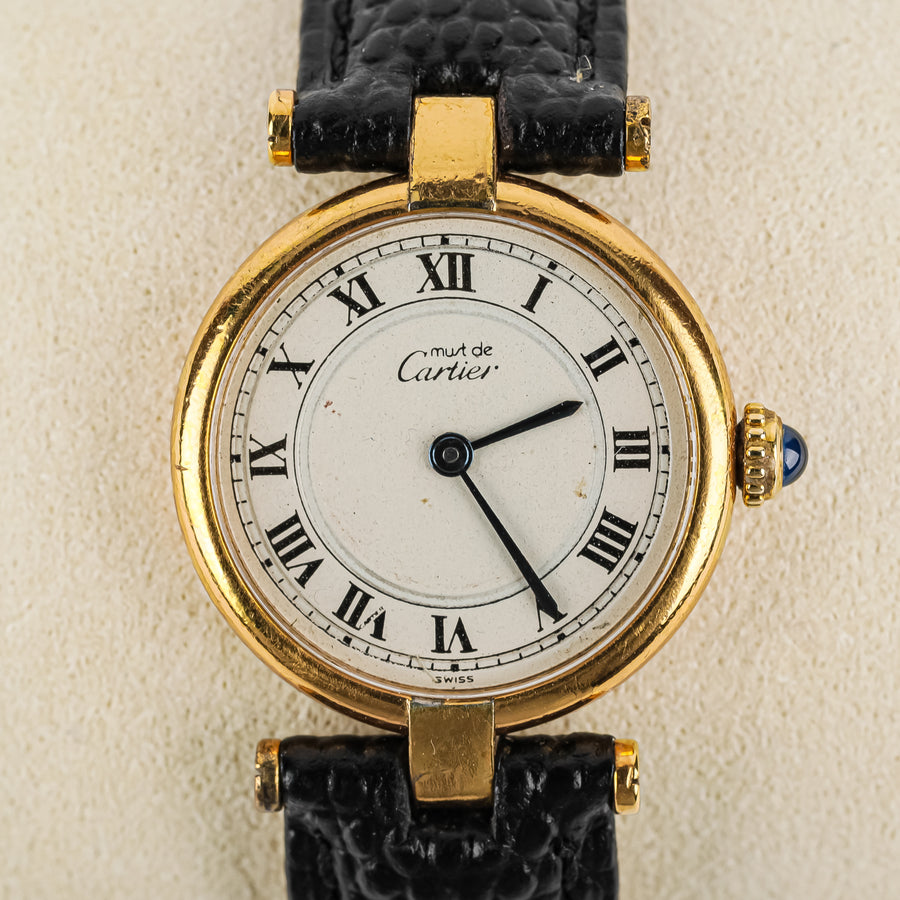 CARTIER Must de Cartier Vermeil 925 Round Watch
