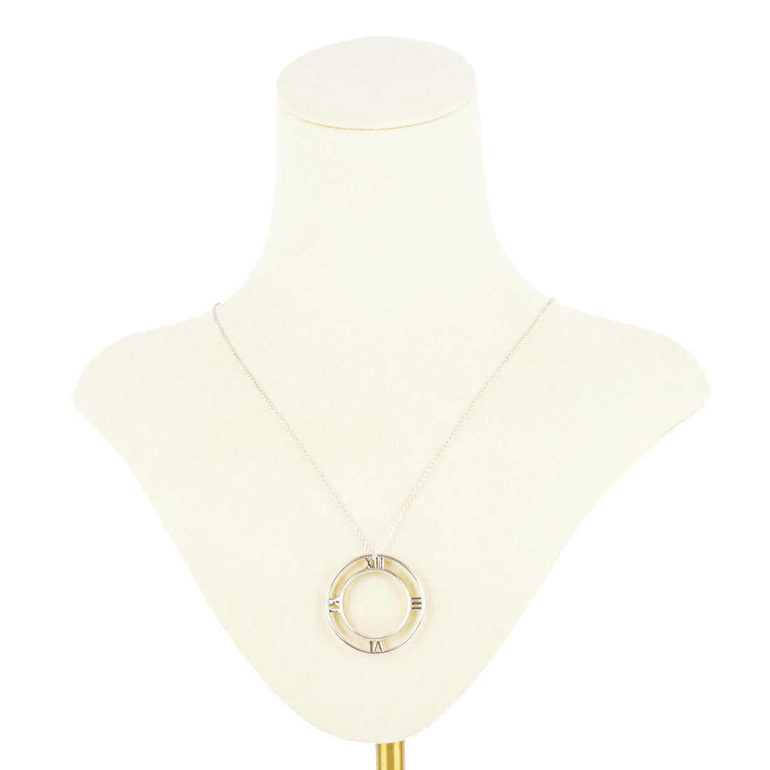 TIFFANY & CO Sterling Atlas Medallion Pendant Necklace