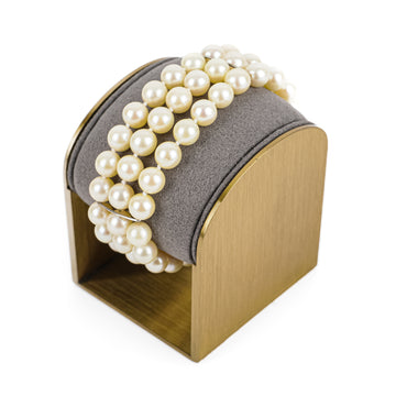 18K Ruby Clasp Pearl Bracelet