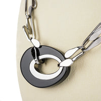 SALVATORE FERRAGAMO Gunmetal Necklace
