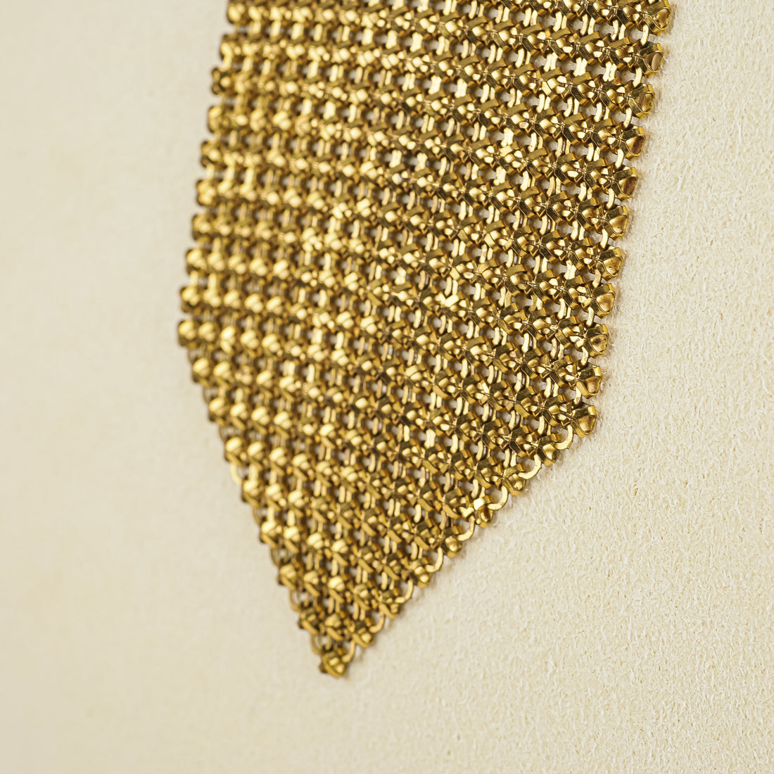 WHITING & DAVIS Gold Mesh Tie Necklace
