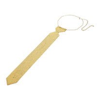 WHITING & DAVIS Gold Mesh Tie Necklace