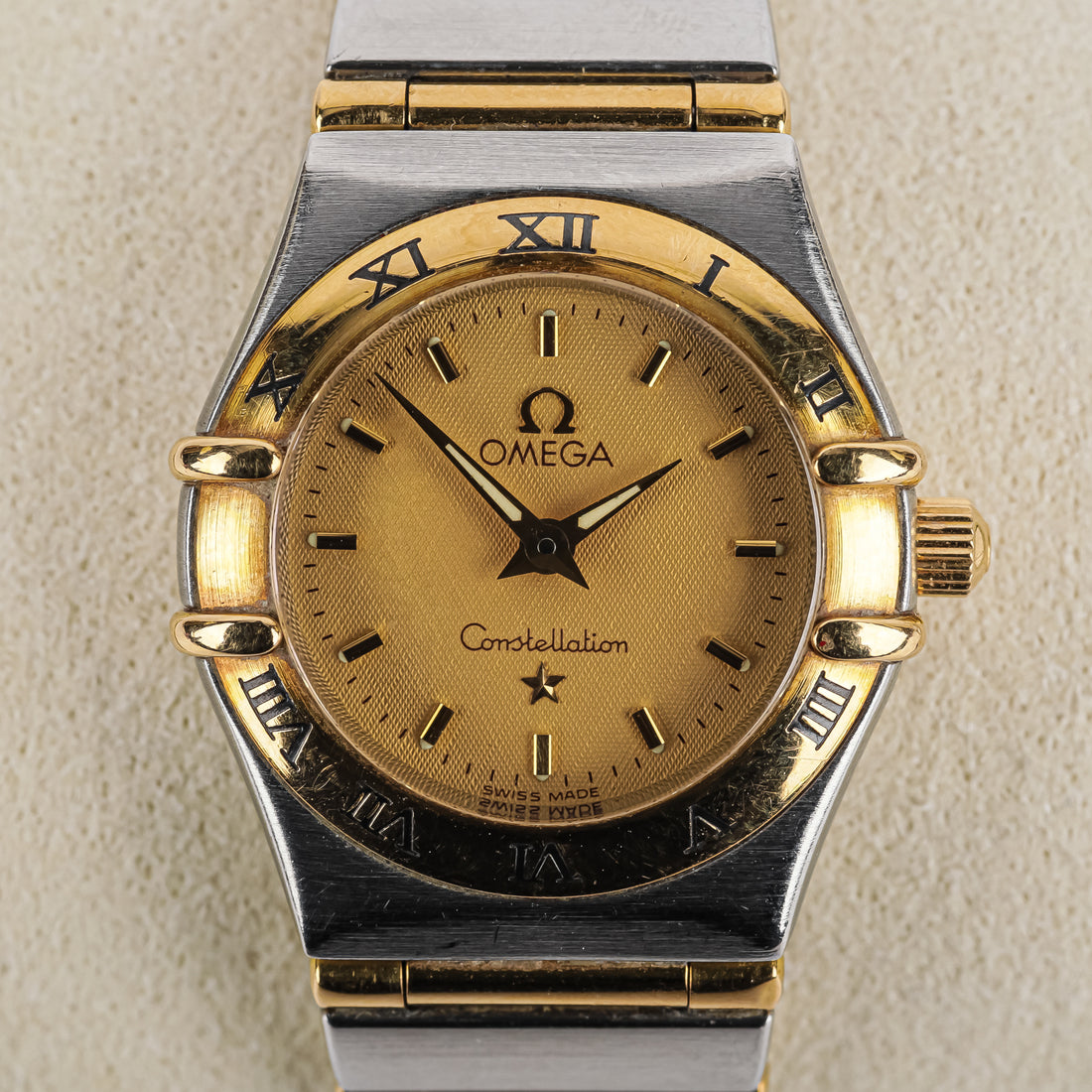 OMEGA Stainless Steel 18K Constellation Ladies Watch 22mm