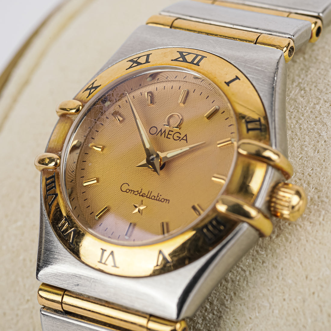 OMEGA Stainless Steel 18K Constellation Ladies Watch 22mm