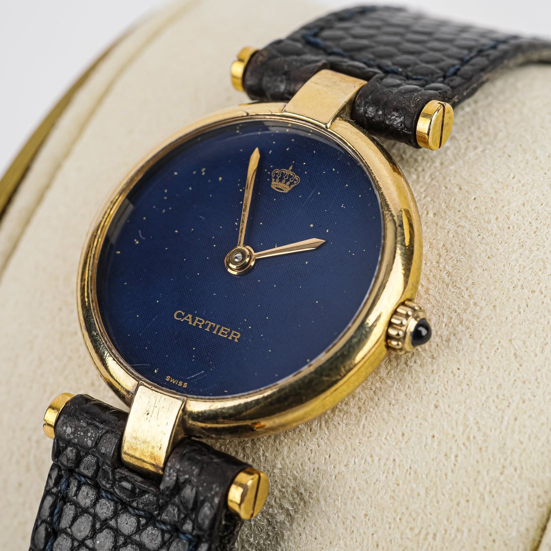 CARTIER Must de Cartier Gold Plated Sterling Round Watch