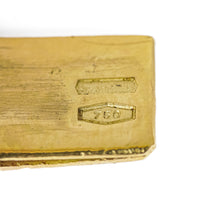 18K Yellow Gold Banded Hinged Bangle