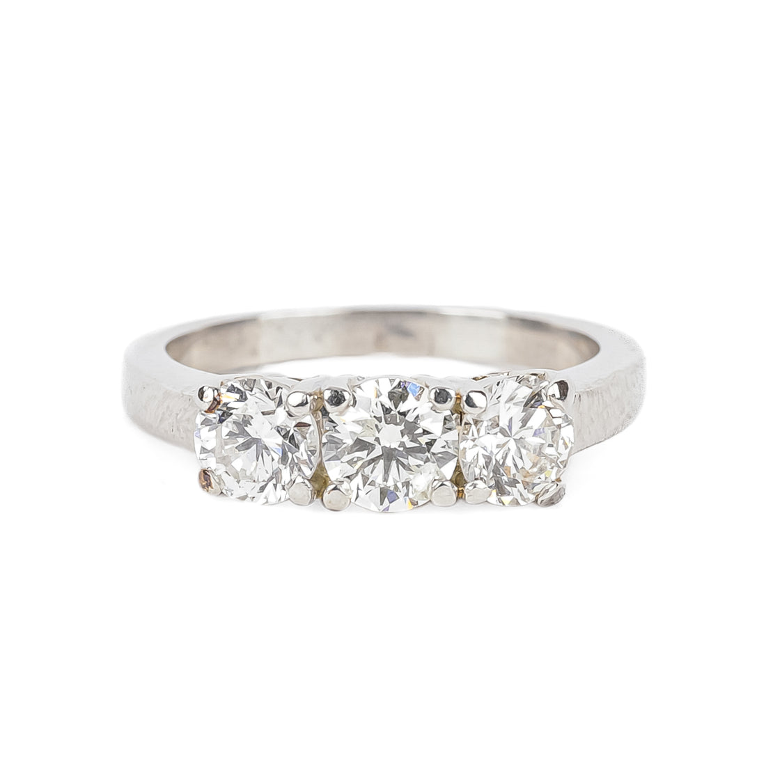 Platinum Diamond Trinity Ring