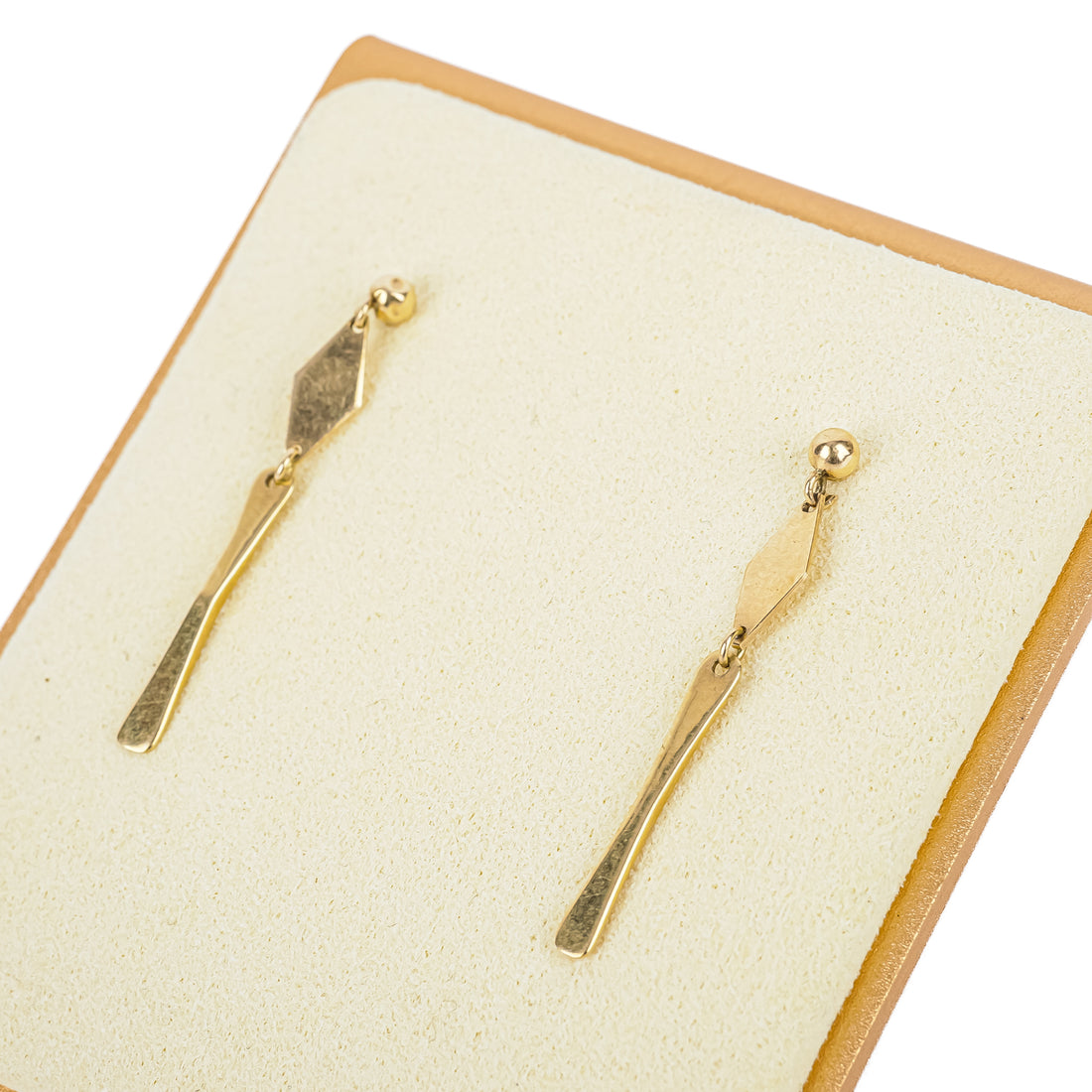 PEPE MAUREEN 14K Yellow Gold Brutalist Link Necklace & Drop Earrings
