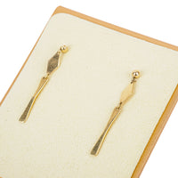 PEPE MAUREEN 14K Yellow Gold Brutalist Link Necklace & Drop Earrings
