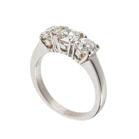 Platinum Diamond Trinity Ring