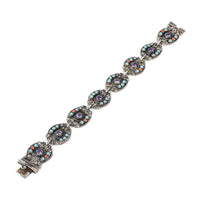 ESCORCIA 950 Silver Amethyst Turquoise Coral Bracelet & Necklace Set