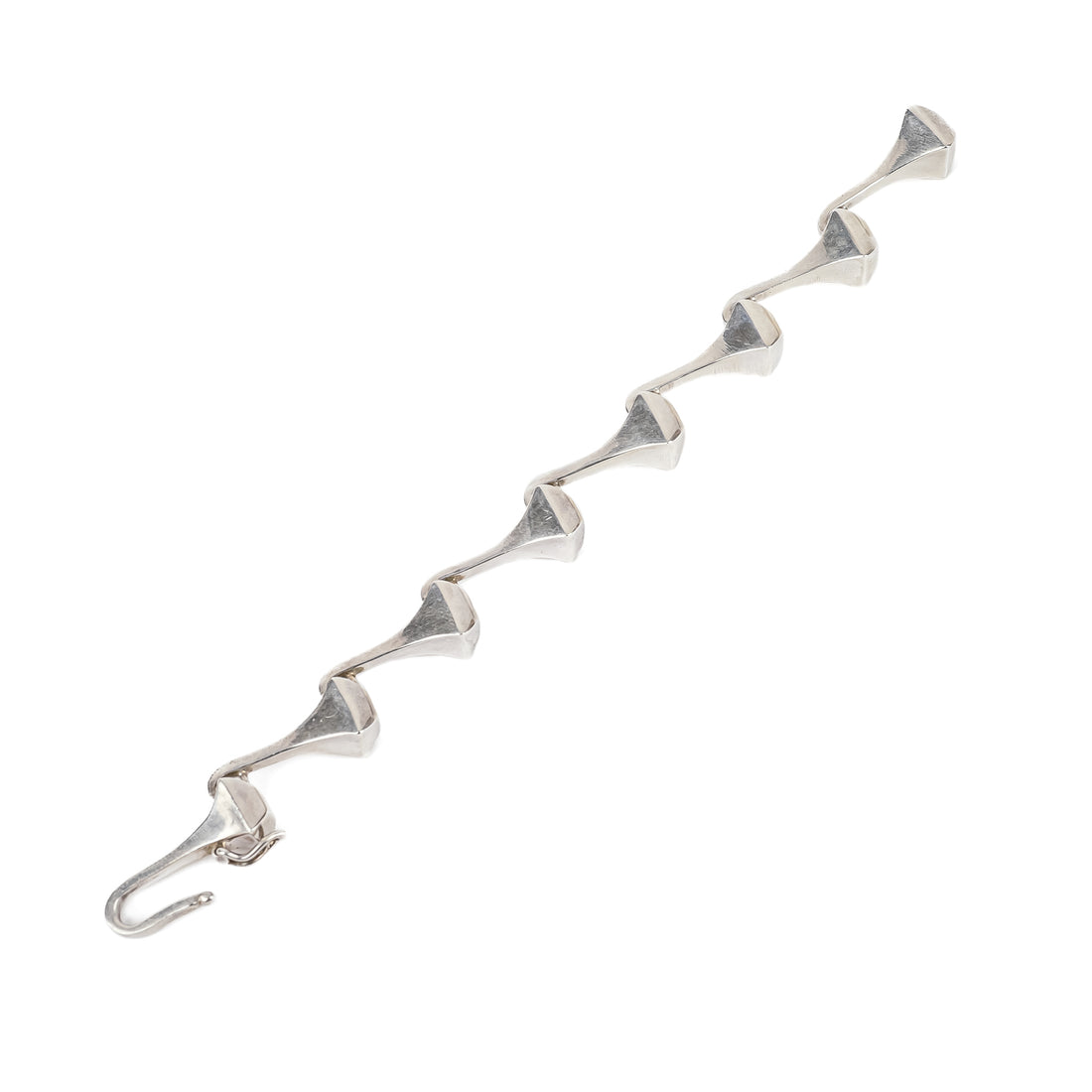 GUCCI Vintage Sterling Silver Nail Bracelet