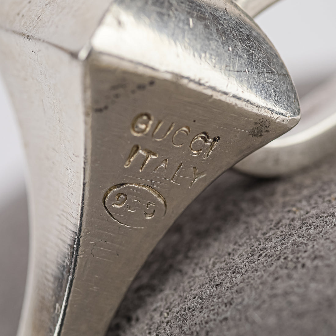 GUCCI Vintage Sterling Silver Nail Bracelet