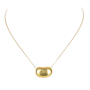TIFFANY & CO Elsa Peretti 18K Yellow Gold Bean Necklace
