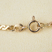 14K Yellow Gold 'S' Link Necklace