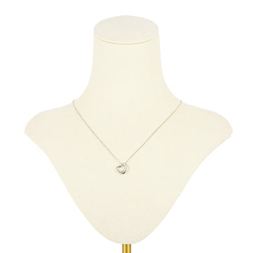 TIFFANY & CO Elsa Peretti Sterling Mini Open Heart Necklace