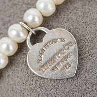 TIFFANY & CO Sterling Return to Tiffany Heart Pearl Bracelet