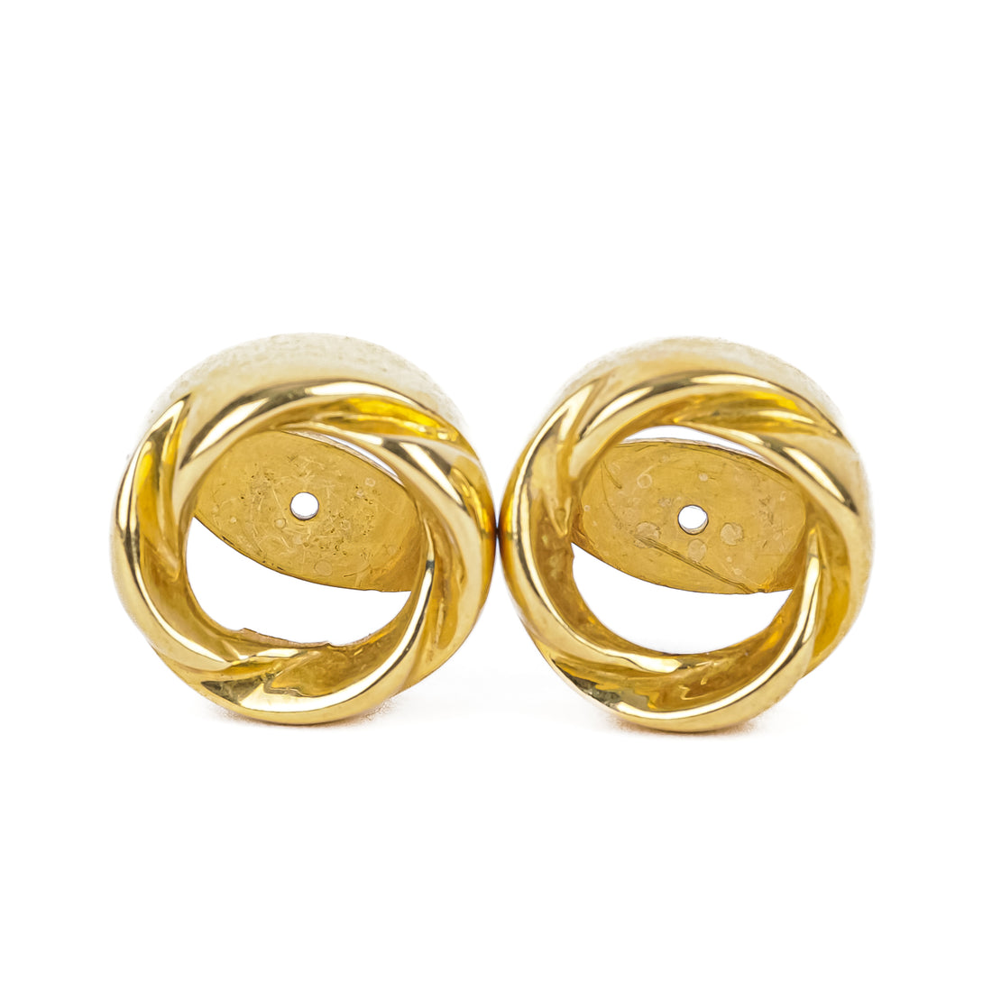 18K Yellow Gold Earring Jackets