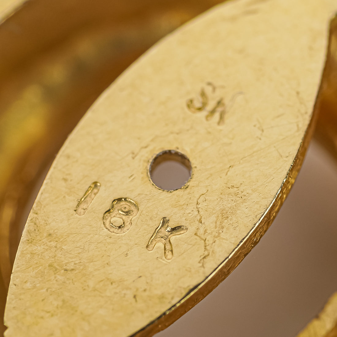 18K Yellow Gold Earring Jackets