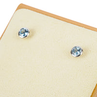TIFFANY & CO Elsa Peretti Platinum Aquamarine Studs