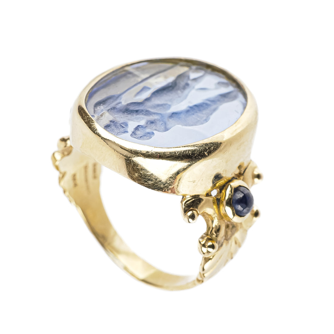 14K Yellow Gold Intaglio Ring