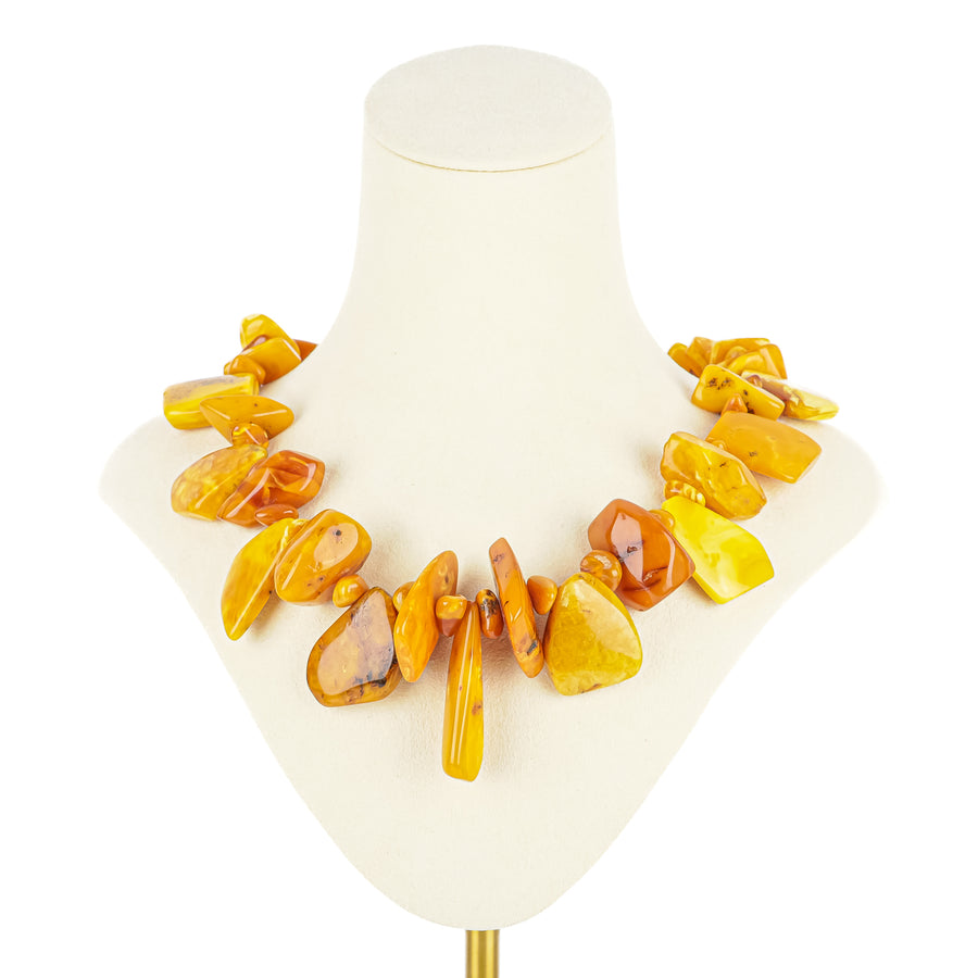 Butterscotch Amber Bead Necklace