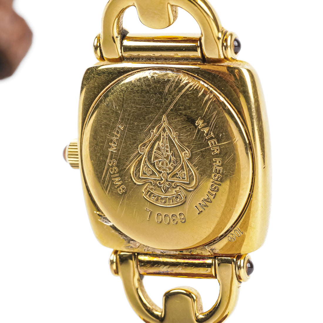 GUCCI 6300L Watch - Brown Leather Strap