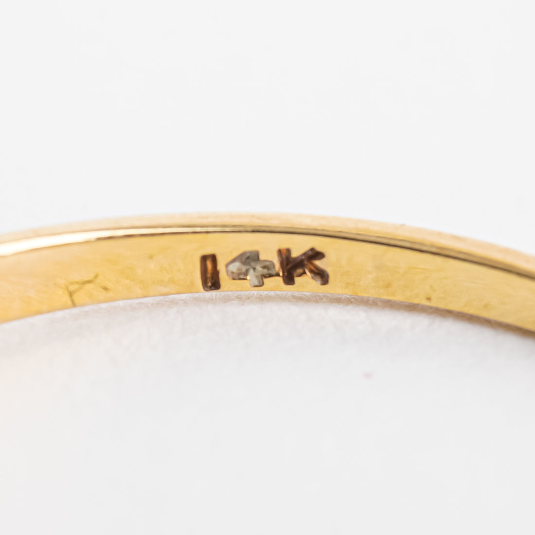14K Yellow Gold White Gold Diamond Five Stone Ring