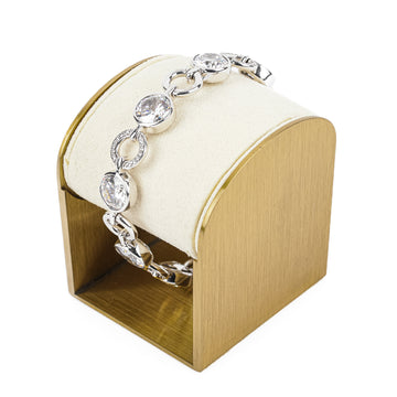 TI SENTO Sterling Cubic Zirconia Round Link Bracelet