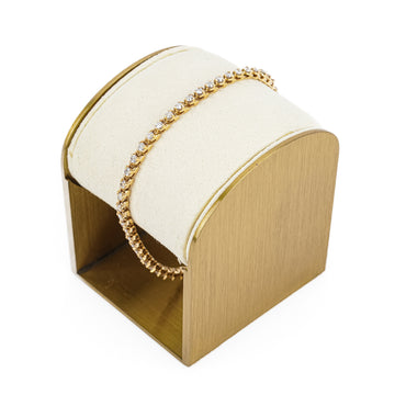 14K Yellow Gold Diamond Tennis Bracelet