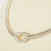 BIRKS Sterling 2 Strand Infinity Knot Necklace