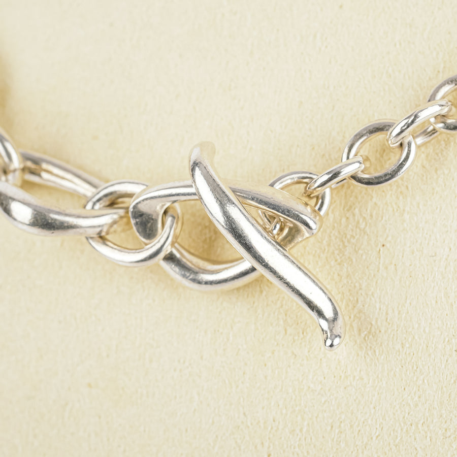 BARSE Sterling Pear Shape Pendant Necklace