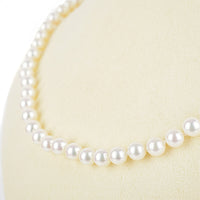 14K White Gold Clasp Cultured Pearl Necklace
