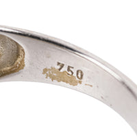 18K White Gold Diamond Elephant Ring