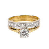 BIRKS 14K Yellow Gold Diamond Wedding Set