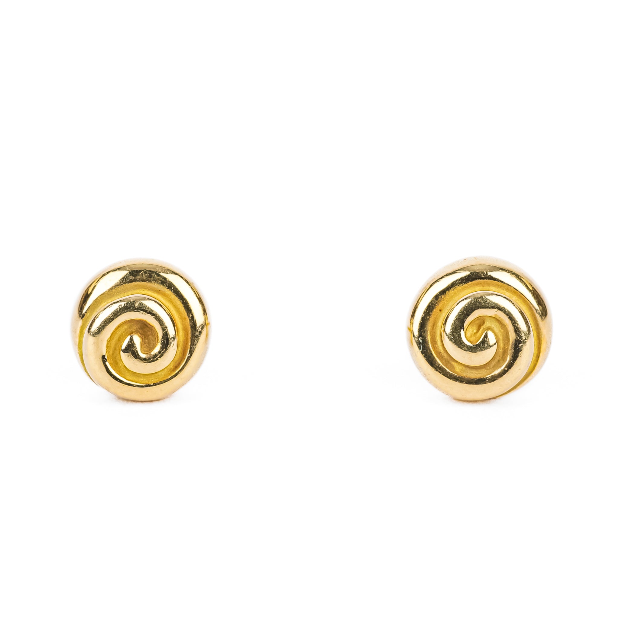 TIFFANY & CO 18K Yellow Gold Rosebud Studs Around The Block