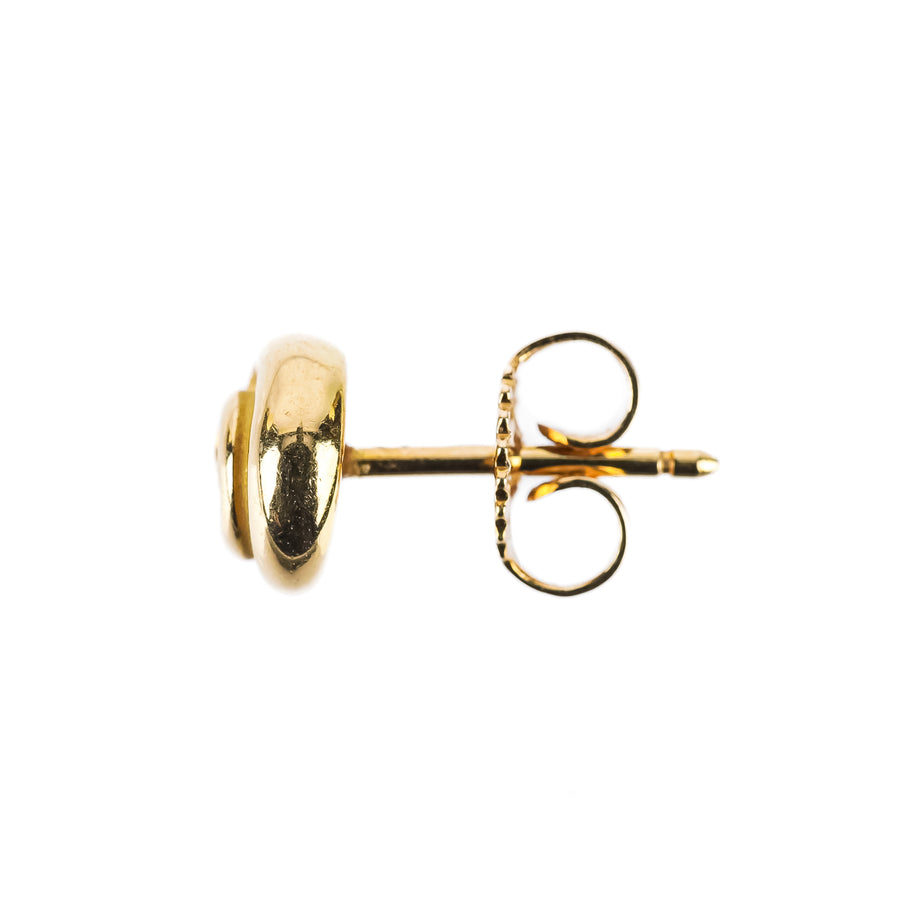 TIFFANY & CO 18K Yellow Gold Rosebud Studs Around The Block